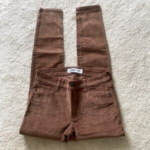 Old Navy Brown Corduroy Super Skinny Pants Size 4